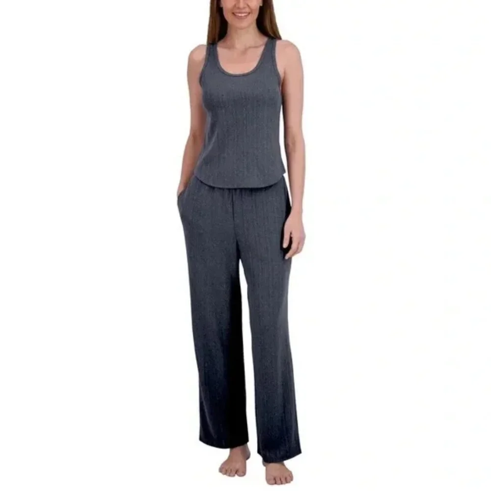 Live2Lounge Women's 3 Piece Textured Cable‎ Knit Lounge Set